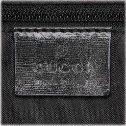 Gucci Vintage - GG Suede Hobo Bag - Black - Leather Handbag - Luxury High Quality - Avvenice