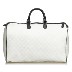 Gucci Vintage - GG Supreme Travel Bag - White - Leather Handbag - Luxury High Quality - Avvenice