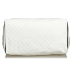 Gucci Vintage - GG Supreme Travel Bag - White - Leather Handbag - Luxury High Quality - Avvenice