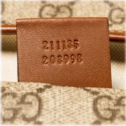 Gucci Vintage - GG Supreme Web Tote Bag - Brown - Leather Handbag - Luxury High Quality - Avvenice