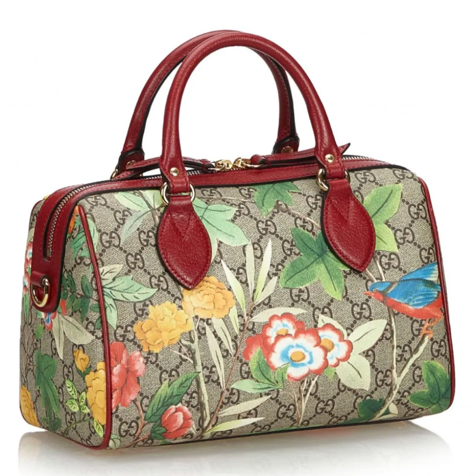 Gucci Vintage - GG Supreme Tian Handbag - Brown - Leather Handbag - Luxury High Quality - Avvenice