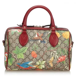 Gucci Vintage - GG Supreme Tian Handbag - Brown - Leather Handbag - Luxury High Quality - Avvenice