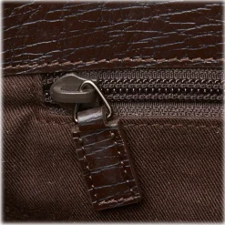 Gucci Vintage - GG Tote Bag - Brown - Leather Handbag - Luxury High Quality - Avvenice