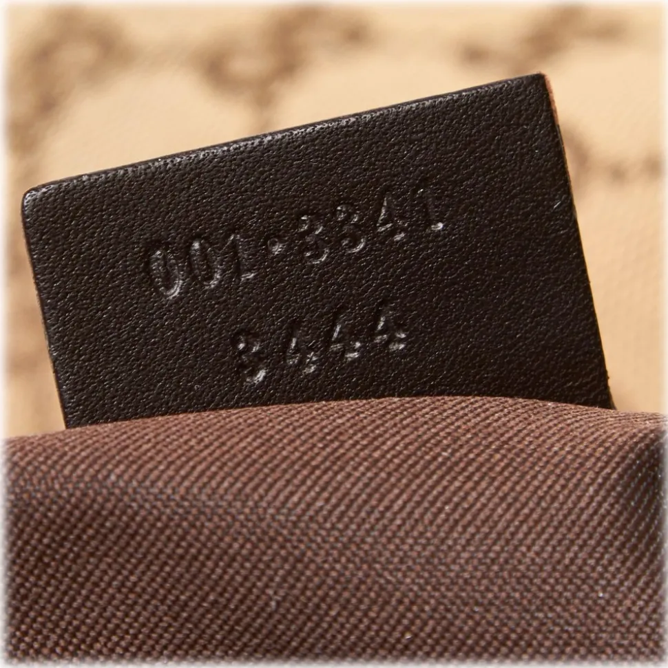 Gucci Vintage - GG Web Jacquard Shoulder Bag - Brown - Leather Handbag - Luxury High Quality - Avvenice