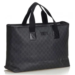 Gucci Vintage - GG Weekender Bag - Black - Leather Handbag - Luxury High Quality - Avvenice