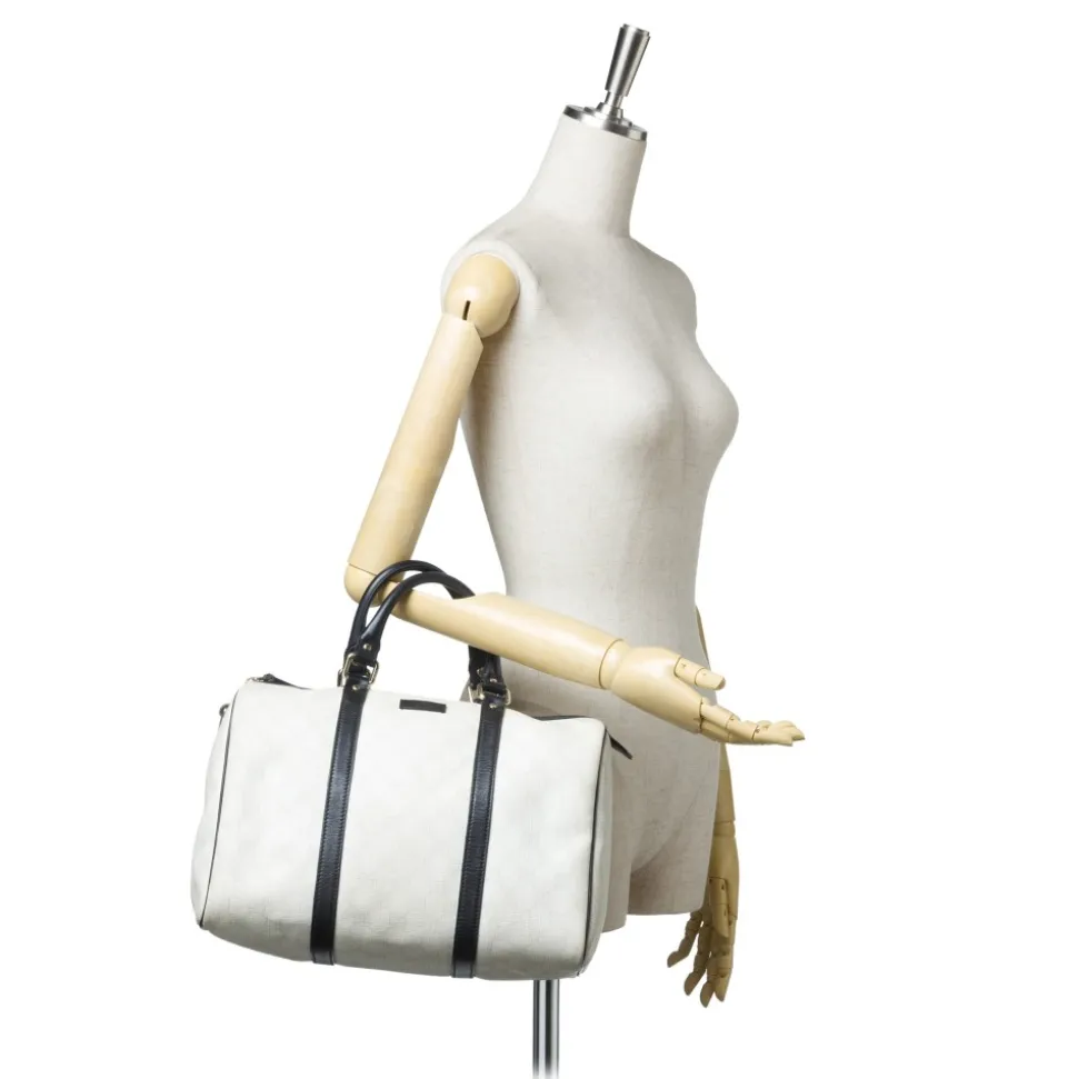 Gucci Vintage - Guccissima Joy Boston Bag - White - Leather Handbag - Luxury High Quality - Avvenice