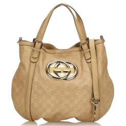 Gucci Vintage - Guccissima Britt Hobo Bag - Brown - Leather Handbag - Luxury High Quality - Avvenice