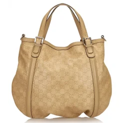 Gucci Vintage - Guccissima Britt Hobo Bag - Brown - Leather Handbag - Luxury High Quality - Avvenice