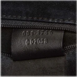 Gucci Vintage - Guccissima Jacquard Tote Bag - Black - Leather Handbag - Luxury High Quality - Avvenice