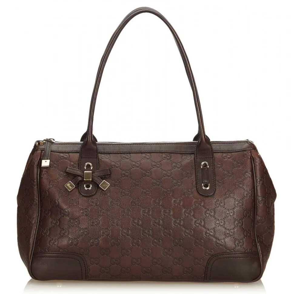Gucci Vintage - Guccissima Leather Princy Handbag Bag - Brown - Leather Handbag - Luxury High Quality - Avvenice