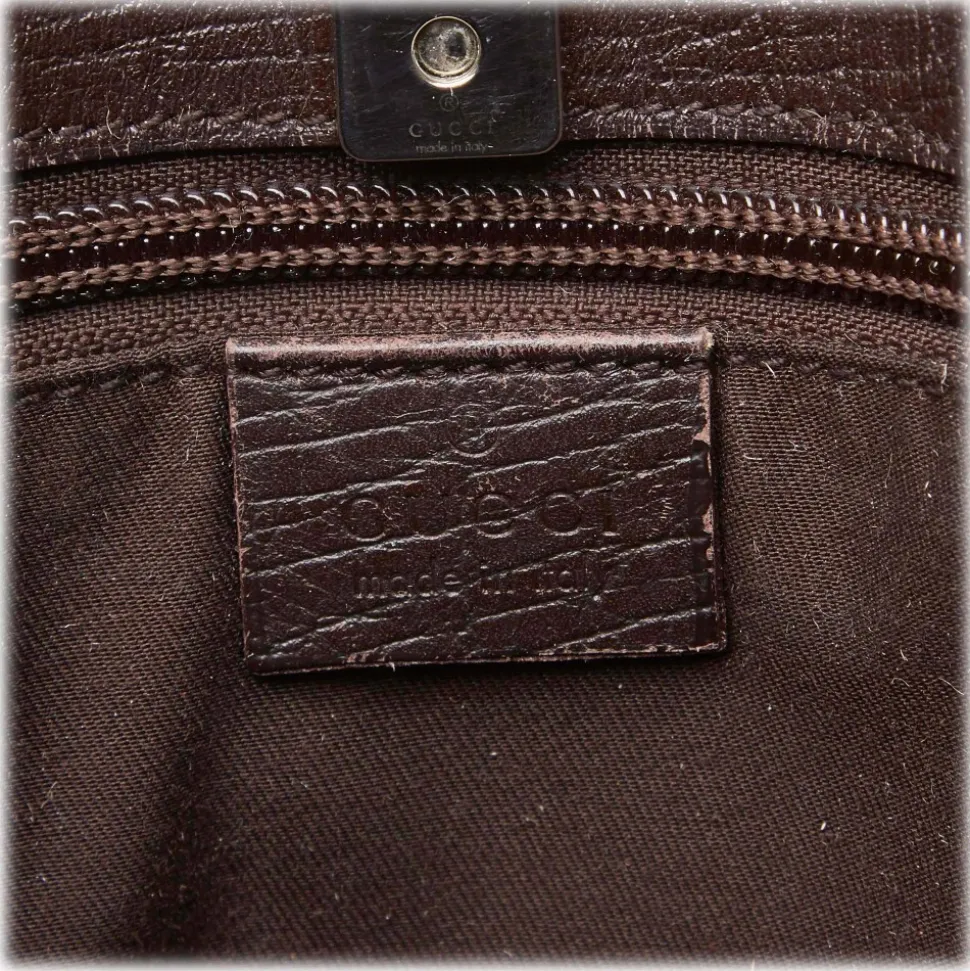 Gucci Vintage - Guccissima Tote Bag - Brown - Leather Handbag - Luxury High Quality - Avvenice