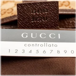 Gucci Vintage - Guccissima Web Canvas Jackie Shoulder Bag - Brown - Leather Handbag - Luxury High Quality - Avvenice