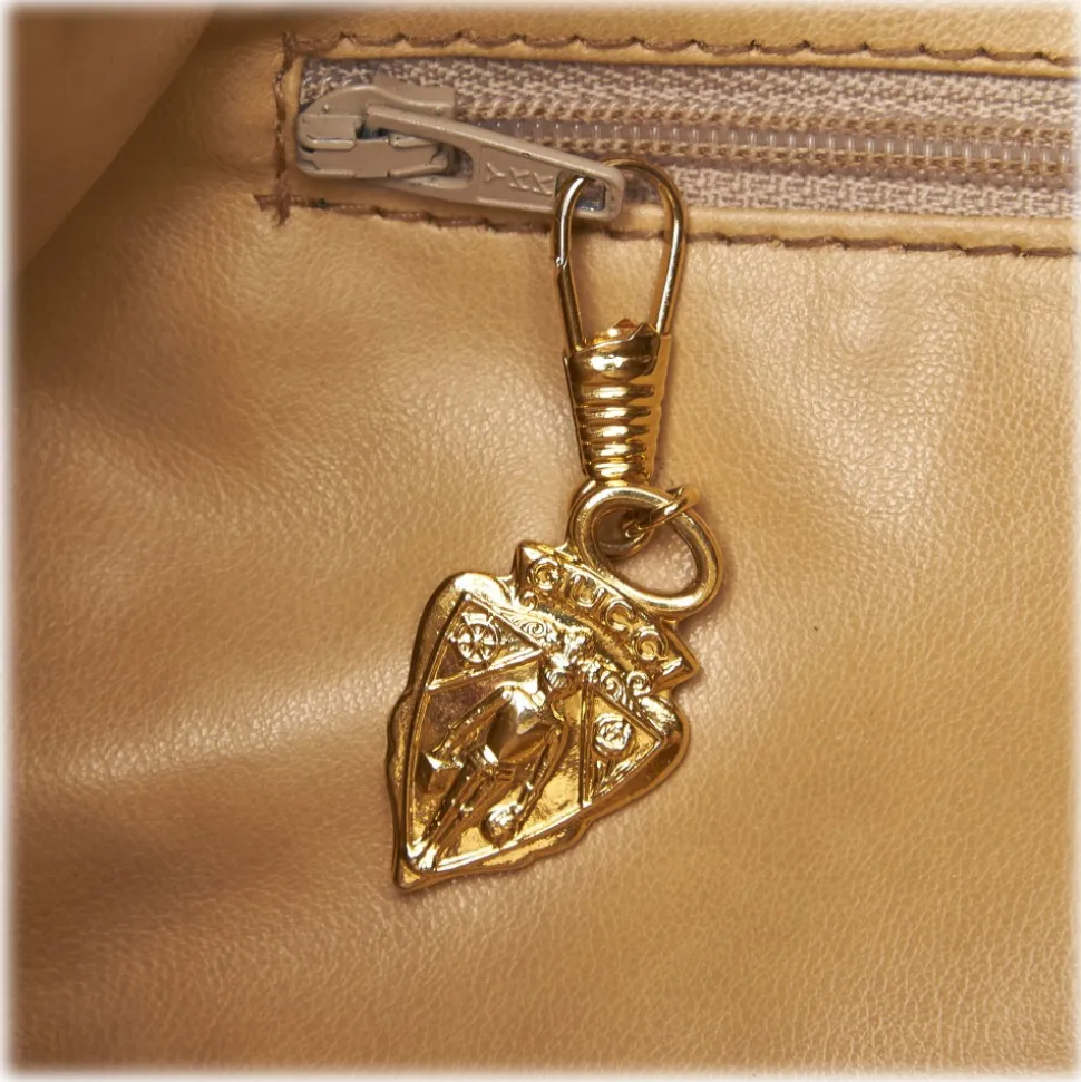 Gucci Vintage - Guccissima Web Canvas Drawstring Bucket Bag - Brown - Leather Handbag - Luxury High Quality - Avvenice