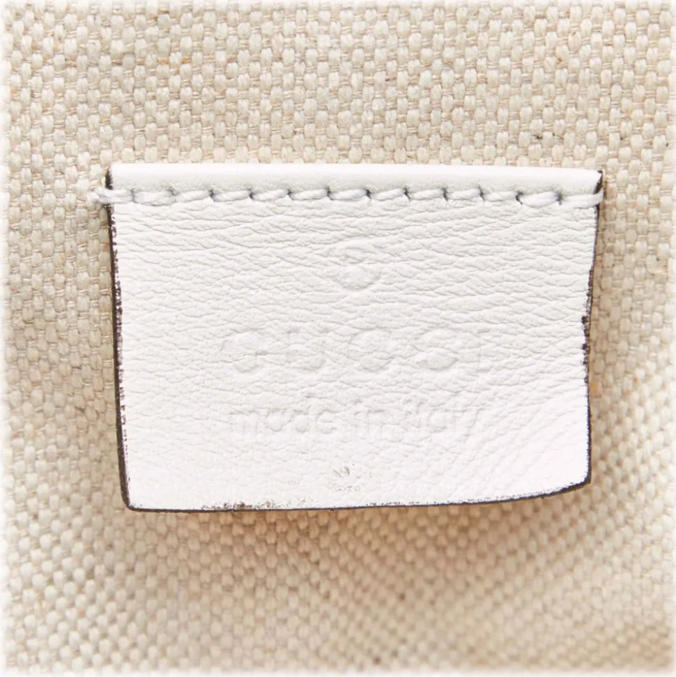 Gucci Vintage - Guccissima Web Aquariva Backpack - White Red - Leather Backpack - Luxury High Quality - Avvenice