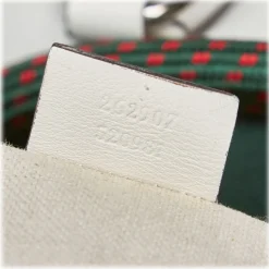 Gucci Vintage - Guccissima Web Aquariva Backpack - White Red - Leather Backpack - Luxury High Quality - Avvenice