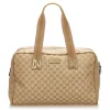 Gucci Vintage - Guccissima Jacquard Travel Bag - Brown - Leather Handbag - Luxury High Quality - Avvenice