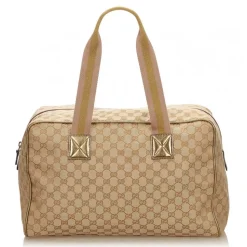 Gucci Vintage - Guccissima Jacquard Travel Bag - Brown - Leather Handbag - Luxury High Quality - Avvenice