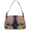 Gucci Vintage - Guccissima Horsebit Shoulder Bag - Brown - Leather Handbag - Luxury High Quality - Avvenice