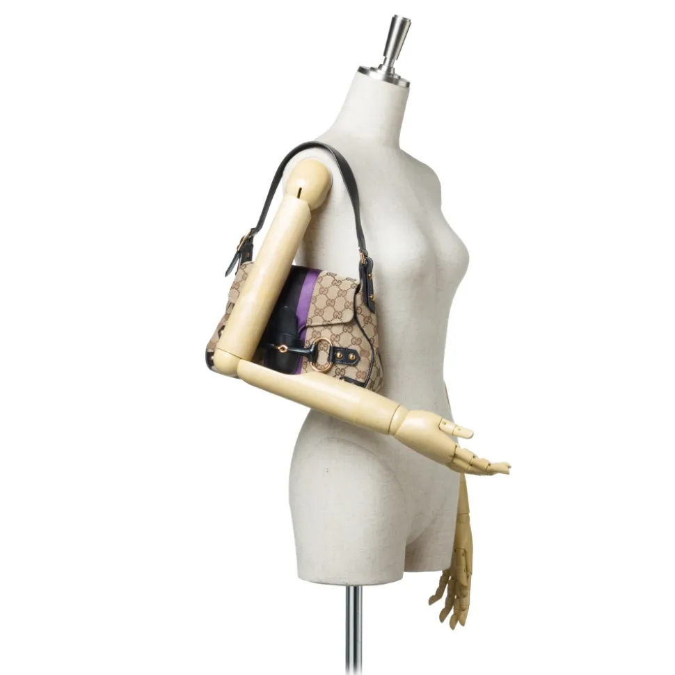 Gucci Vintage - Guccissima Horsebit Shoulder Bag - Brown - Leather Handbag - Luxury High Quality - Avvenice