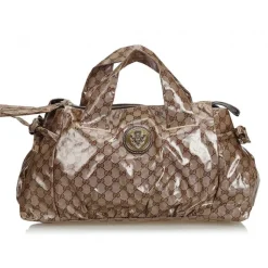 Gucci Vintage - Guccissima Coated Canvas Hysteria Boston Bag - Brown - Leather Handbag - Luxury High Quality - Avvenice