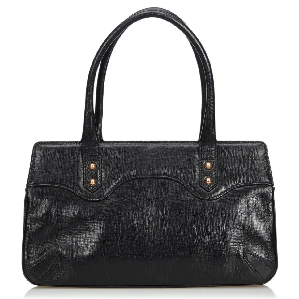 Gucci Vintage - Horsebit Leather Handbag Bag - Black - Leather Handbag - Luxury High Quality - Avvenice