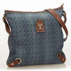 Gucci Vintage - Jacquard Abbey Crossbody Bag - Blue - Leather Handbag - Luxury High Quality - Avvenice