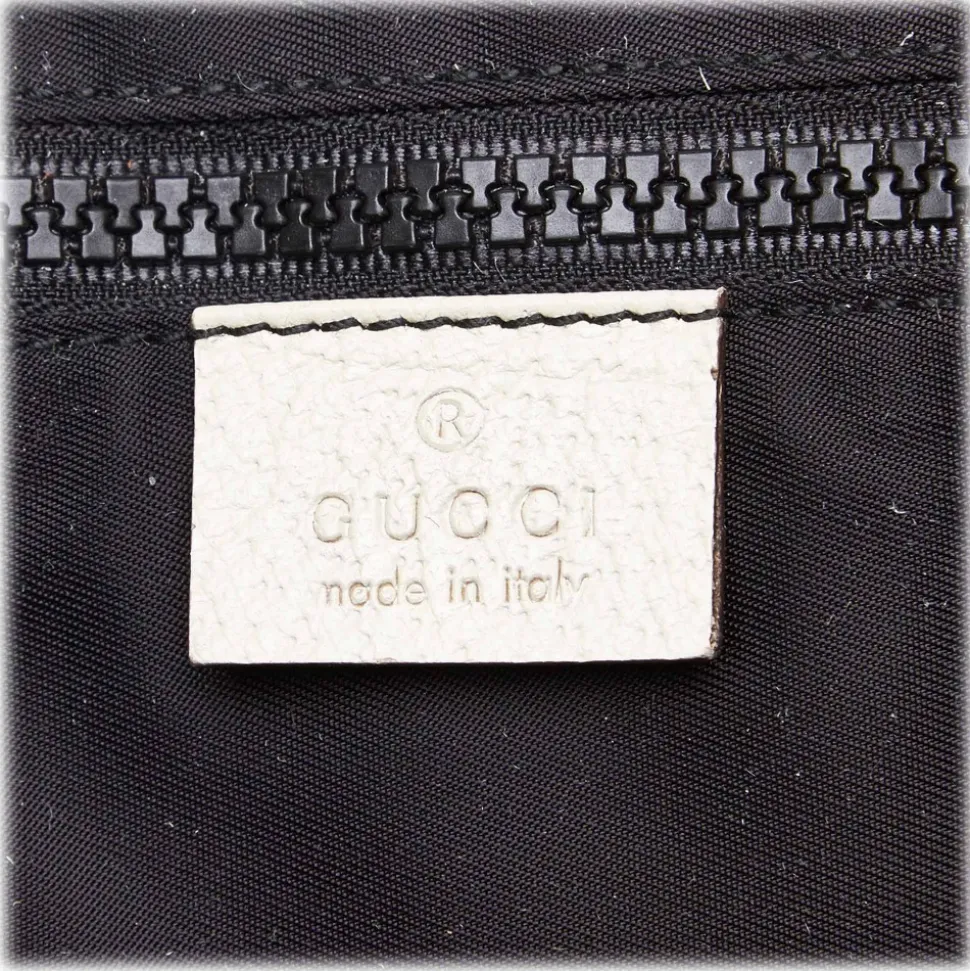 Gucci Vintage - Large Logo Tote Bag - Black - Leather Handbag - Luxury High Quality - Avvenice