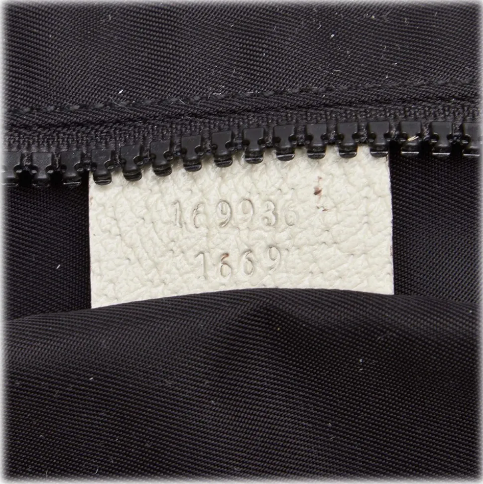 Gucci Vintage - Large Logo Tote Bag - Black - Leather Handbag - Luxury High Quality - Avvenice