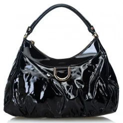 Gucci Vintage - Leather Abbey D-Ring Hobo Bag - Black - Leather Handbag - Luxury High Quality - Avvenice
