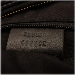 Gucci Vintage - Leather Abbey D-Ring Hobo Bag - Black - Leather Handbag - Luxury High Quality - Avvenice