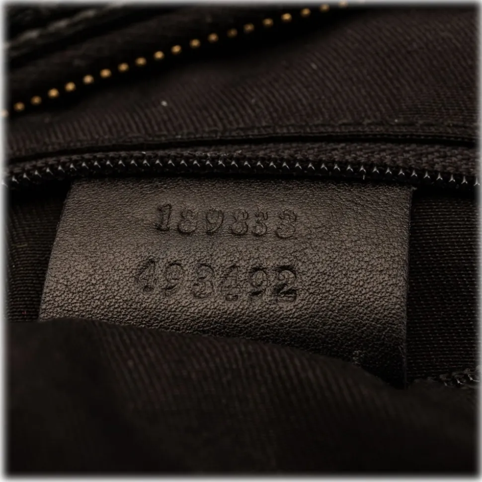 Gucci Vintage - Leather Abbey D-Ring Hobo Bag - Black - Leather Handbag - Luxury High Quality - Avvenice