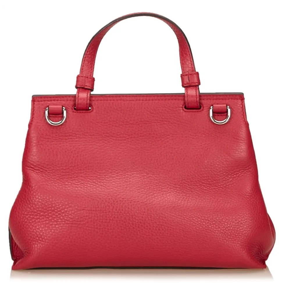 Gucci Vintage - Leather Bamboo Daily Bag - Red - Leather Handbag - Luxury High Quality - Avvenice