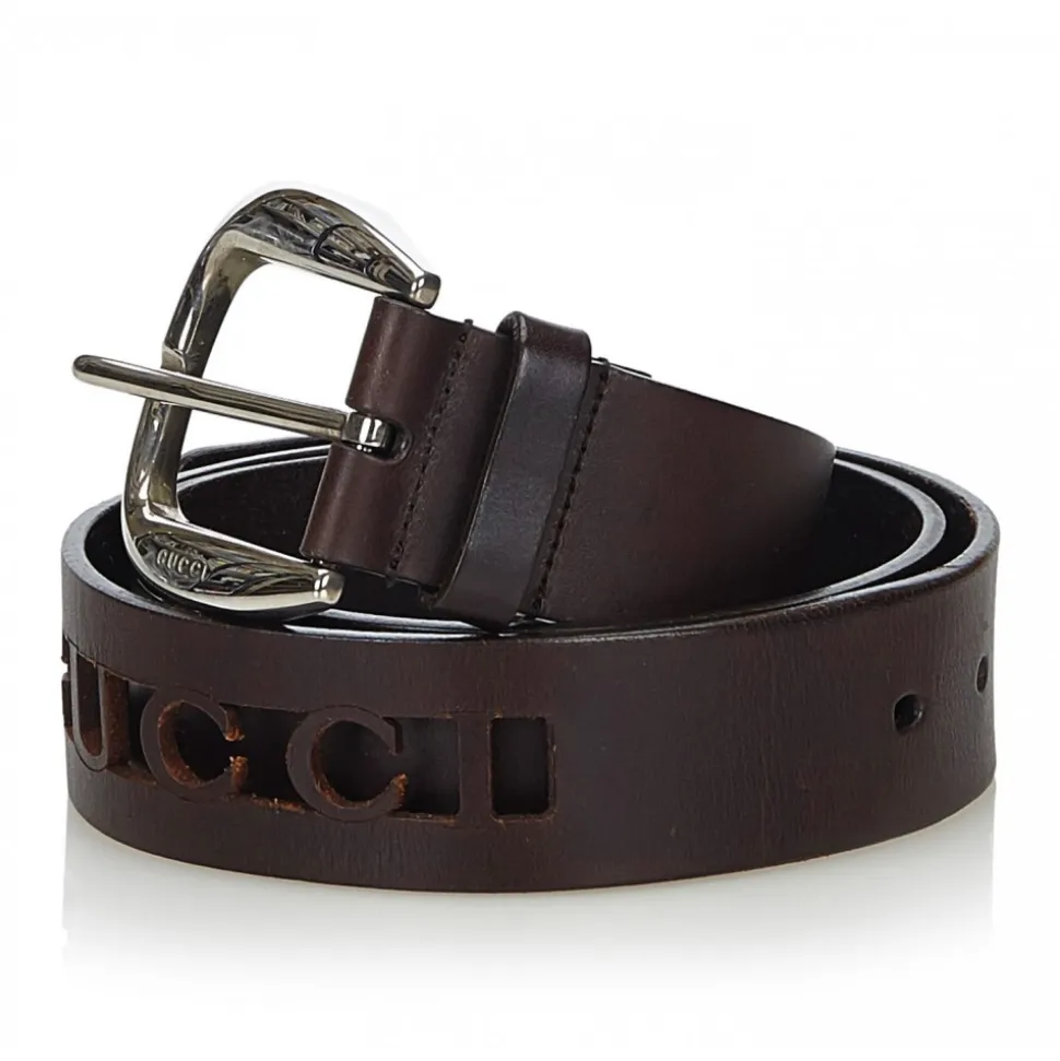 Gucci Vintage - Leather Belt - Black - Leather Belt - Luxury High Quality - Avvenice