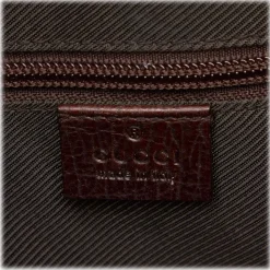 Gucci Vintage - Leather Boston Bag - Black - Leather Handbag - Luxury High Quality - Avvenice