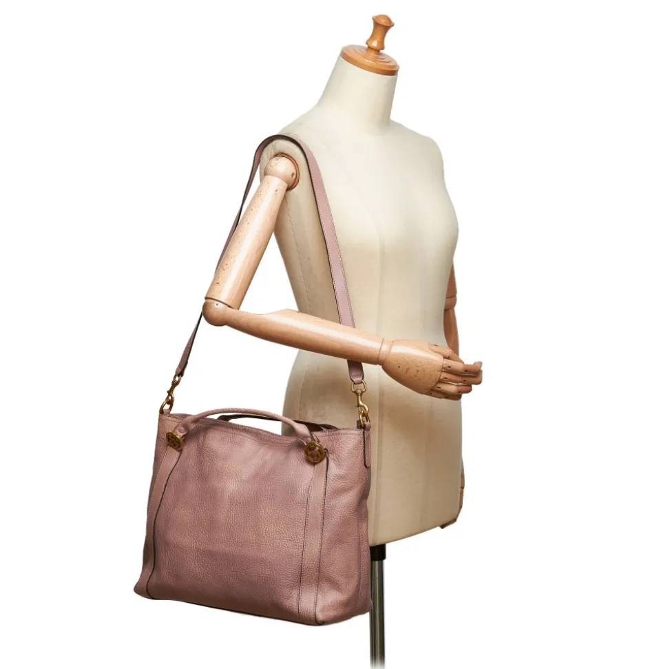Gucci Vintage - Leather Bree Satchel Bag - Pink - Leather Handbag - Luxury High Quality - Avvenice