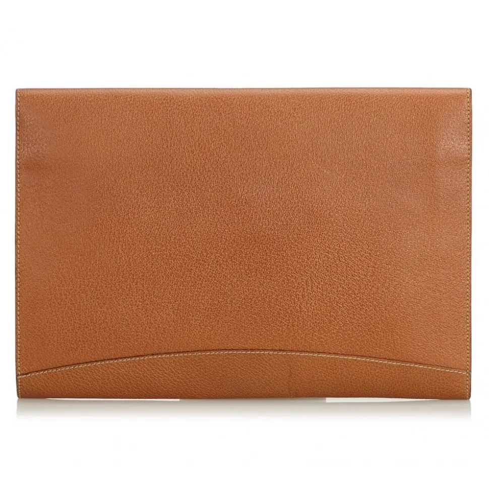 Gucci Vintage - Leather Clutch Bag - Brown - Leather Handbag - Luxury High Quality - Avvenice