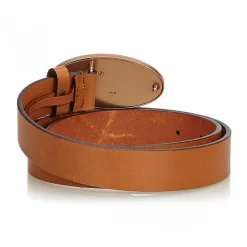 Gucci Vintage - Leather Double G Belt - Brown - Leather Belt - Luxury High Quality - Avvenice