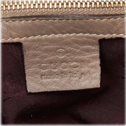 Gucci Vintage - Leather G Wave Shoulder Bag - Grey - Leather Handbag - Luxury High Quality - Avvenice