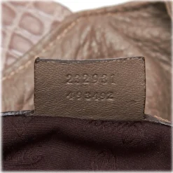 Gucci Vintage - Leather G Wave Shoulder Bag - Grey - Leather Handbag - Luxury High Quality - Avvenice