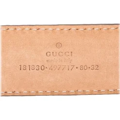 Gucci Vintage - Leather GG Supreme Belt - Brown - Leather Belt - Luxury High Quality - Avvenice