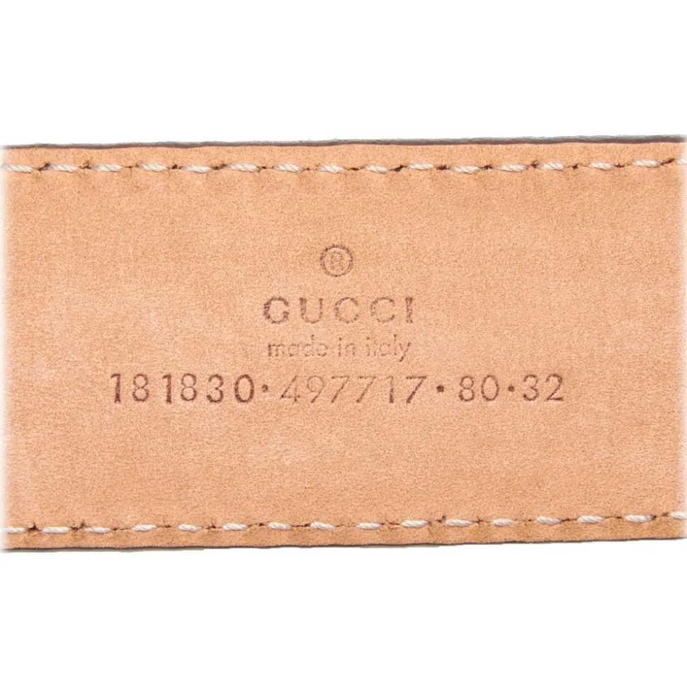 Gucci Vintage - Leather GG Supreme Belt - Brown - Leather Belt - Luxury High Quality - Avvenice