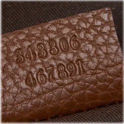 Gucci Vintage - Leather GG Tote Bag - Brown - Leather Handbag - Luxury High Quality - Avvenice