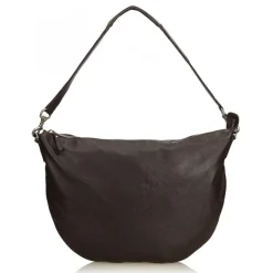 Gucci Vintage - Leather Half Moon Hobo Bag - Black - Leather Handbag - Luxury High Quality - Avvenice