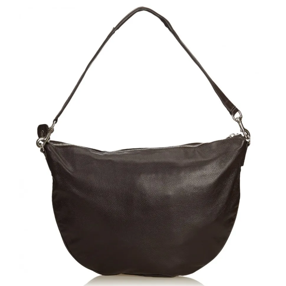 Gucci Vintage - Leather Half Moon Hobo Bag - Black - Leather Handbag - Luxury High Quality - Avvenice