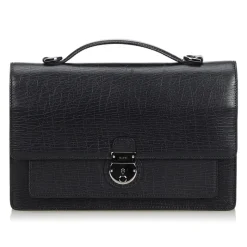 Gucci Vintage - Leather Handbag Bag - Black - Leather Handbag - Luxury High Quality - Avvenice