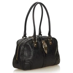 Gucci Vintage - Leather Horsebit Shoulder Bag - Black - Leather Handbag - Luxury High Quality - Avvenice