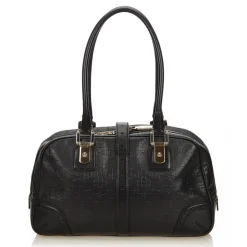 Gucci Vintage - Leather Horsebit Shoulder Bag - Black - Leather Handbag - Luxury High Quality - Avvenice