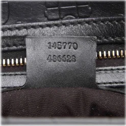 Gucci Vintage - Leather Horsebit Shoulder Bag - Black - Leather Handbag - Luxury High Quality - Avvenice