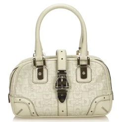 Gucci Vintage - Leather Horsebit Handbag Bag - White - Leather Handbag - Luxury High Quality - Avvenice