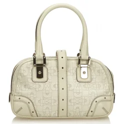Gucci Vintage - Leather Horsebit Handbag Bag - White - Leather Handbag - Luxury High Quality - Avvenice